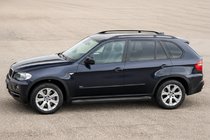 BMW X5 E70 2007-2013 гг. Боковые Подножки Allmond Black (2 шт., Алюминий) фото 1
