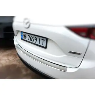 Накладка на задний бампер Carmos нержавейка Mazda CX-5 2017–2025 гг. фото 3