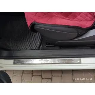 Накладки на пороги 500 (Carmos, 2 шт, нержавейка)