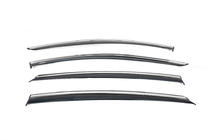 Opel Astra K 2016-2021 гг. Ветровики с хромированным молдингом HB (4 шт, Niken) фото 2