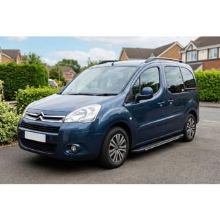 Боковые пороги Bosphorus Grey (2 шт., алюминий) Citroen Berlingo 2008-2018 гг. фото 1