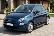 Fiat 500/500L 2013-2022 гг. Боковые пороги Bosphorus Grey (2 шт., алюминий) фото 1