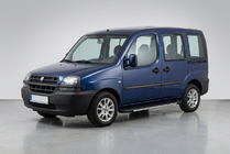 Fiat Doblo I 2001-2005 гг. Боковые пороги Bosphorus Grey (2 шт., алюминий) фото 1