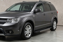 Fiat Freemont 2011-2016 гг. Боковые пороги Bosphorus Grey (2 шт., алюминий) фото 1
