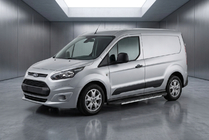 Ford Connect 2014-2021 гг. Боковые пороги Bosphorus Grey (2 шт., алюминий) фото 1