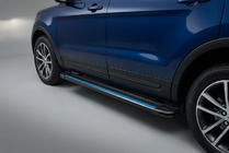 Ford Explorer 2011-2019 гг. Боковые Подножки Maya Blue (2 шт., Алюминий) фото 1