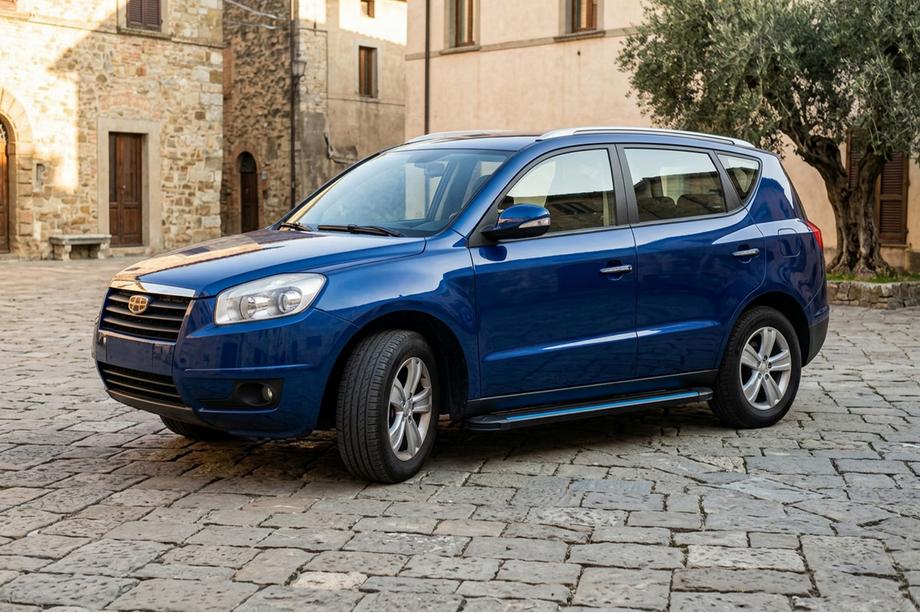 Geely Emgrand X7 2011- гг. Боковые Подножки Maya Blue (2 шт., Алюминий) Фото 1