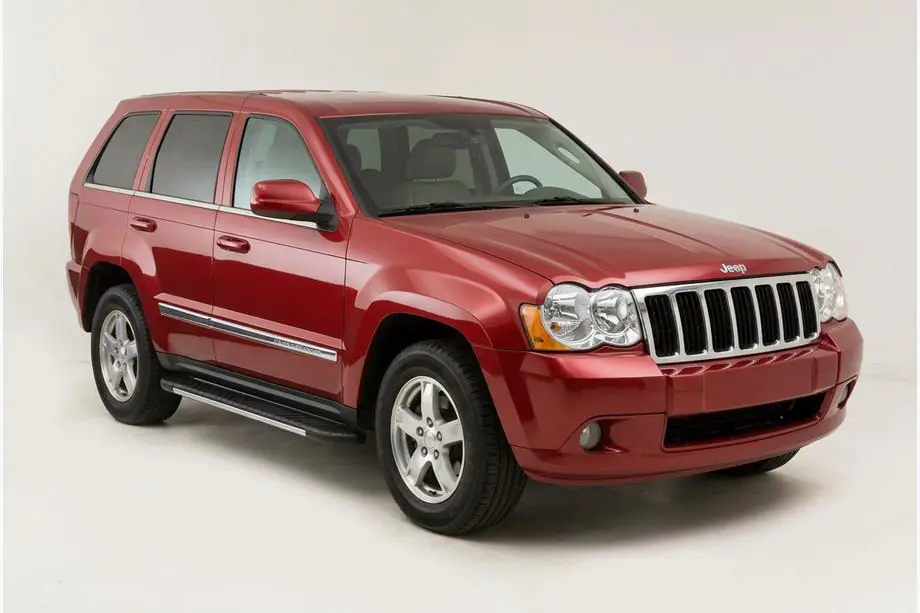 Jeep Grand Cherokee WK 2004-2010 гг. Боковые пороги Bosphorus Grey (2 шт., алюминий) Image