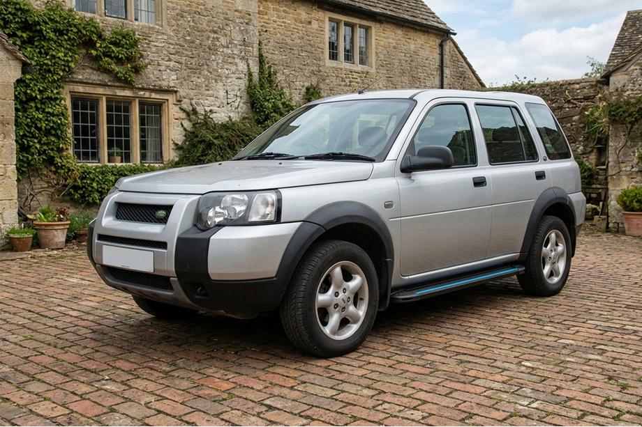 Land Rover Freelander I 1997-2006 гг. Боковые Подножки Maya Blue (2 шт., Алюминий) Image