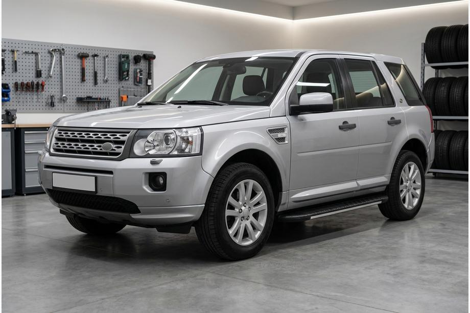 Land Rover Freelander II 2006–2014 гг. Боковые пороги Bosphorus Grey (2 шт., алюминий) Image