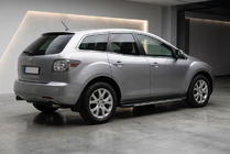 Mazda CX-7 2006-2012 гг. Боковые пороги Bosphorus Grey (2 шт., алюминий) фото 1