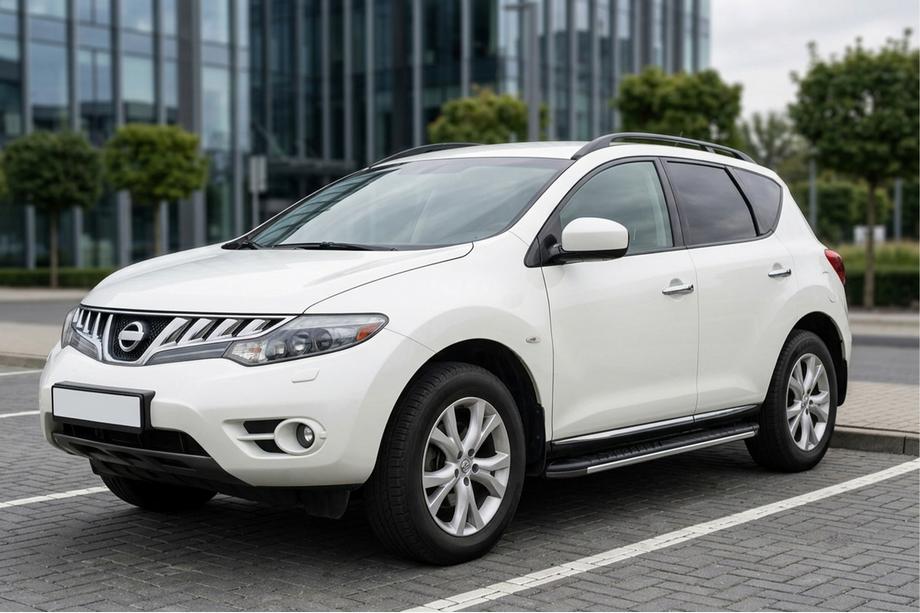 Nissan Murano 2008-2014 гг. Боковые пороги Bosphorus Grey (2 шт., алюминий) Image