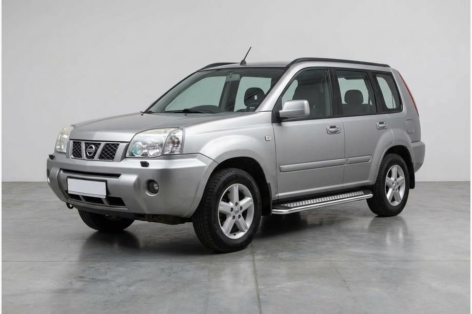 Nissan X-trail T30 2002-2007 гг. Боковые Подножки Maydos V2 (2 шт., Алюминий) Image