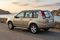 Nissan X-trail T30 2002-2007 гг. Боковые Подножки Rainbow (2 шт., Алюминий) фото 1