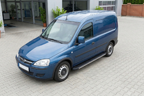 Opel Combo 2002–2012 гг. Боковые пороги Bosphorus Grey (2 шт., алюминий) фото 1