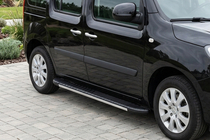 Renault Kangoo 2008–2020 гг. Боковые пороги Bosphorus Grey (2 шт., алюминий) фото 1