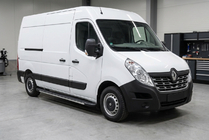 Renault Master 2011-2023 гг. Боковые пороги Bosphorus Grey (2 шт., алюминий) фото 1