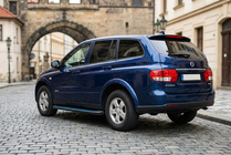 SsangYong Kyron 2005-2014 гг. Боковые Подножки Maya Blue (2 шт., Алюминий) фото 1
