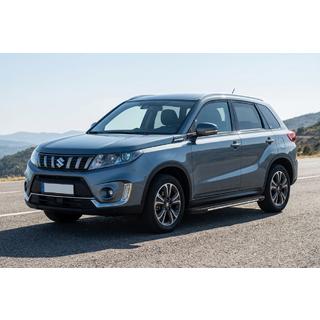 Боковые пороги Bosphorus Grey (2 шт., алюминий) Suzuki Vitara 2015- гг. фото 1