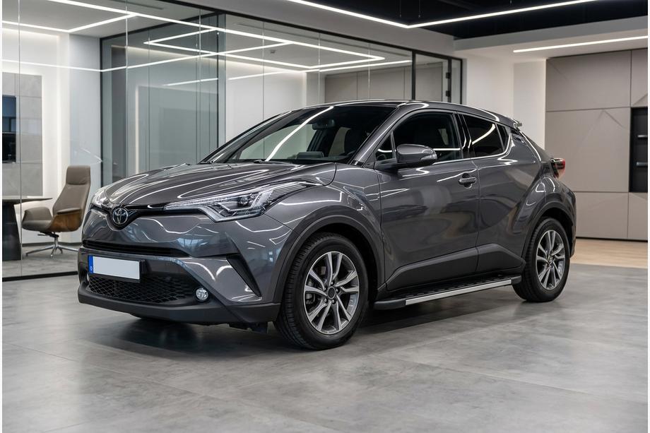 Toyota C-HR 2016-2023 гг. Боковые Подножки Duru (2 шт., Алюминий) Фото 1