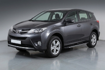 Toyota Rav 4 2013-2018 гг. Боковые пороги Bosphorus Grey (2 шт., алюминий) фото 1
