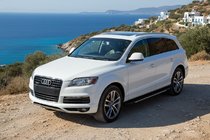Audi Q7 2005-2015 гг. Боковые пороги Bosphorus Grey (2 шт., алюминий) фото 1