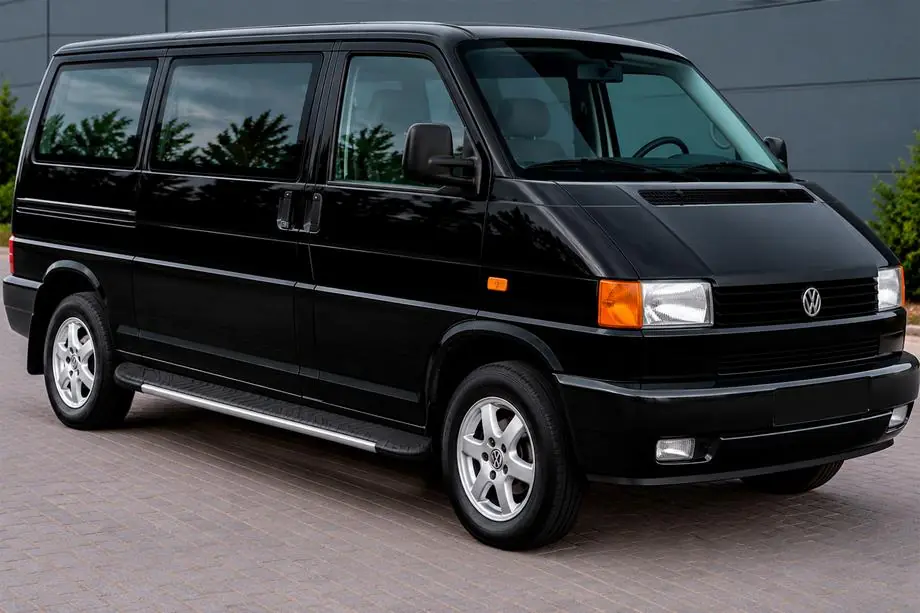 Volkswagen T4 Transporter 1990-2003 гг. Боковые пороги Bosphorus Grey (2 шт., алюминий) Фото 1