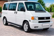 Volkswagen T4 Caravelle/Multivan 1990–2003 гг. Боковые пороги Bosphorus Grey (2 шт., алюминий) фото 1