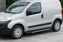 Peugeot Bipper 2008-2017 гг. Боковые пороги Bosphorus Grey (2 шт., алюминий) фото 1
