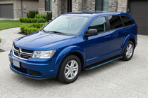 Dodge Journey 2008-2020 гг. Боковые Подножки Maya Blue (2 шт., Алюминий) фото 1