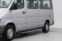 Volkswagen LT 1995-2006 гг. Боковые пороги Bosphorus Grey (2 шт., алюминий) фото 1
