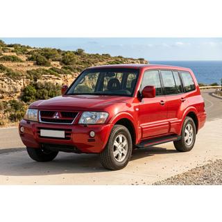 Боковые Подножки Maya Red (2 шт., Алюминий) Mitsubishi Pajero Wagon III 1999-2006 гг. фото 1
