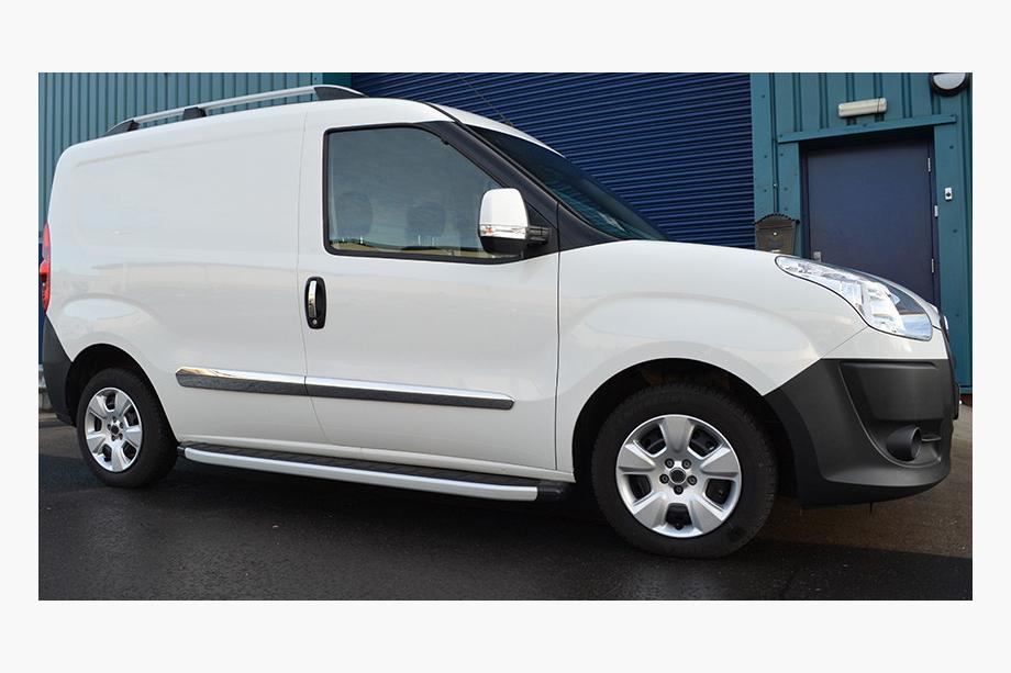 Fiat Fiorino/Qubo 2008-2024 гг. Хромированные Накладки на Ручки (4 шт., Нержавейка) Carmos - Турецкая Нержавеющая Сталь Фото 2