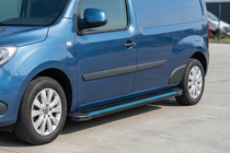 Mercedes Citan 2013-2021 гг. Боковые Подножки Maya Blue (2 шт., Алюминий) фото 1