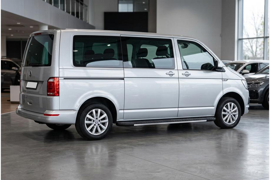 Volkswagen T6 2015-2024 гг. Боковые пороги Bosphorus Grey (2 шт., алюминий) Image