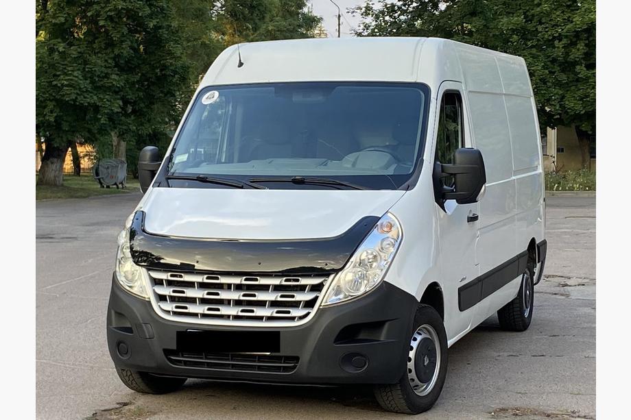 Renault Master 2011-2023 гг. Дефлектор капота 2010-2014 (EuroCap) Image