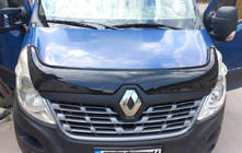 Renault Master 2011-2023 гг. Дефлектор капота 2015-2019 (EuroCap) фото 1
