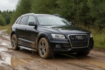 Audi Q5 2008-2017 гг. Боковые Подножки New Vision Grey (2 шт., Алюминий) фото 1