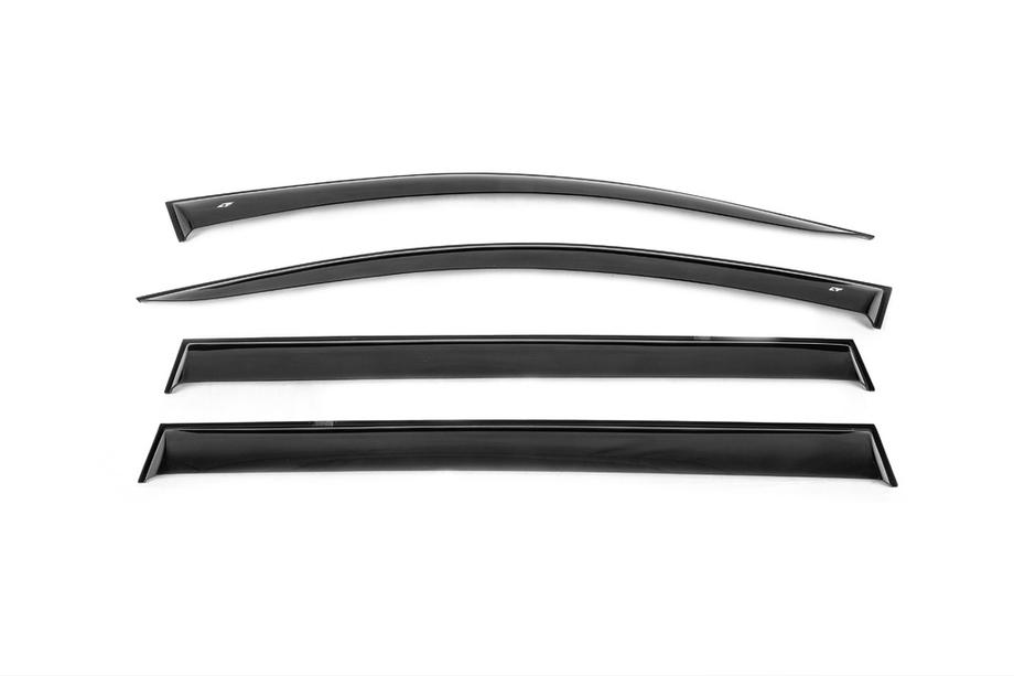 Renault Megane II 2004-2009 гг. Ветровики SW (4 шт, Cobra) Фото 1