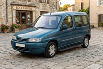 Citroen Berlingo 1996-2008 гг. Боковые Подножки Tayga Black (2 шт., Алюминий) фото 1