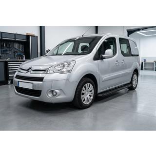 Боковые Подножки Tayga Black (2 шт., Алюминий) Citroen Berlingo 2008-2018 гг. фото 1