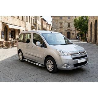 Боковые Подножки Tayga V2 (2 шт., Алюминий) Citroen Berlingo 2008-2018 гг. фото 1