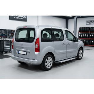 Боковые Подножки New Vision Grey (2 шт., Алюминий) Citroen Berlingo 2008-2018 гг. фото 1