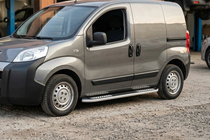 Citroen Nemo 2007-2017 гг. Боковые Подножки Tayga V2 (2 шт., Алюминий) фото 1