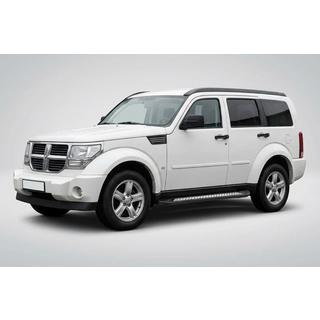 Боковые пороги New Vision Black (2 шт., алюминий) Dodge Nitro 2006-2011 гг. фото 1