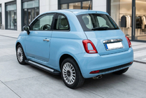 Fiat 500/500L 2013-2022 гг. Боковые пороги New Vision Black (2 шт., алюминий) фото 1