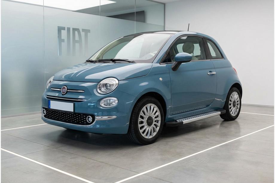 Fiat 500/500L 2013-2022 гг. Боковые Подножки New Vision Grey (2 шт., Алюминий) Image