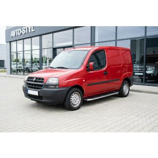 Боковые Подножки BlackLine (2 шт., Алюминий) Fiat Doblo I 2001-2005 гг. фото 1