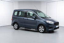 Ford Courier 2014-2023 гг. Боковые Подножки Tayga V2 (2 шт., Алюминий) фото 1
