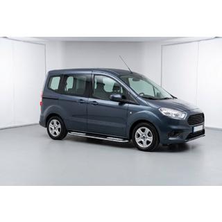Боковые Подножки Tayga V2 (2 шт., Алюминий) Ford Courier 2014-2023 гг. фото 1
